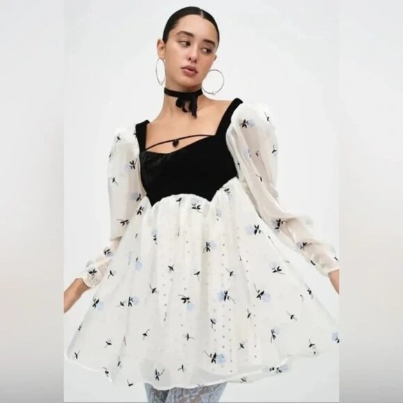 For Love And Lemons Dresses & Skirts - NEW For Love & Lemons Marcella Girlhood White Coquette Lolita Dress Size XS